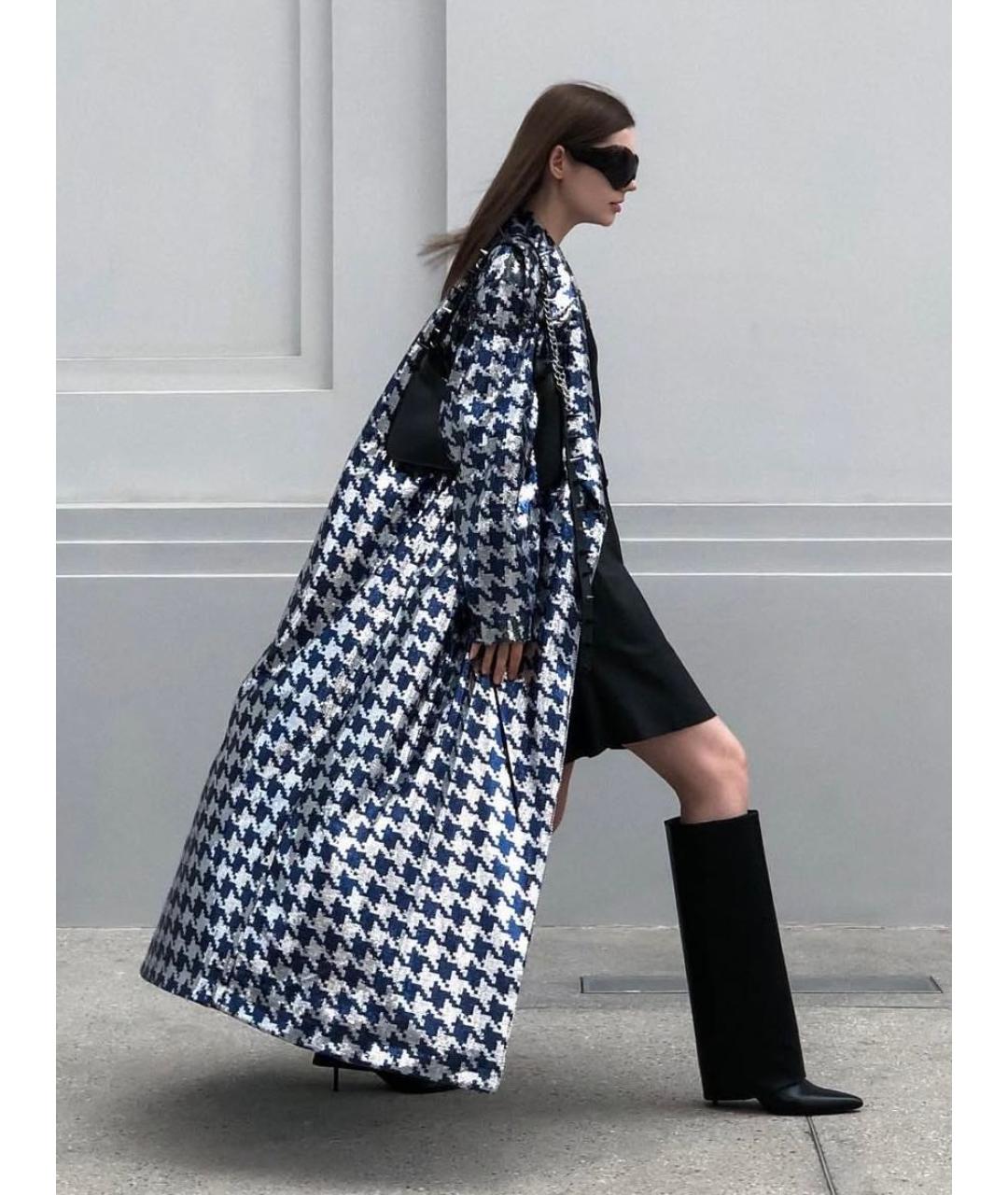 ADIDAS Серебрянный полиэстеровый тренч/плащ, фото 6