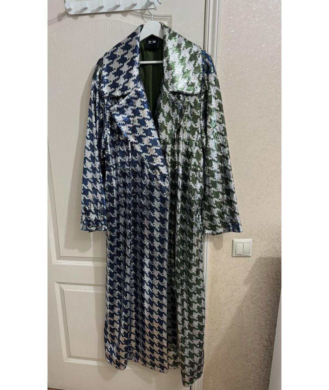 ADIDAS Серебрянный полиэстеровый тренч/плащ, фото 8