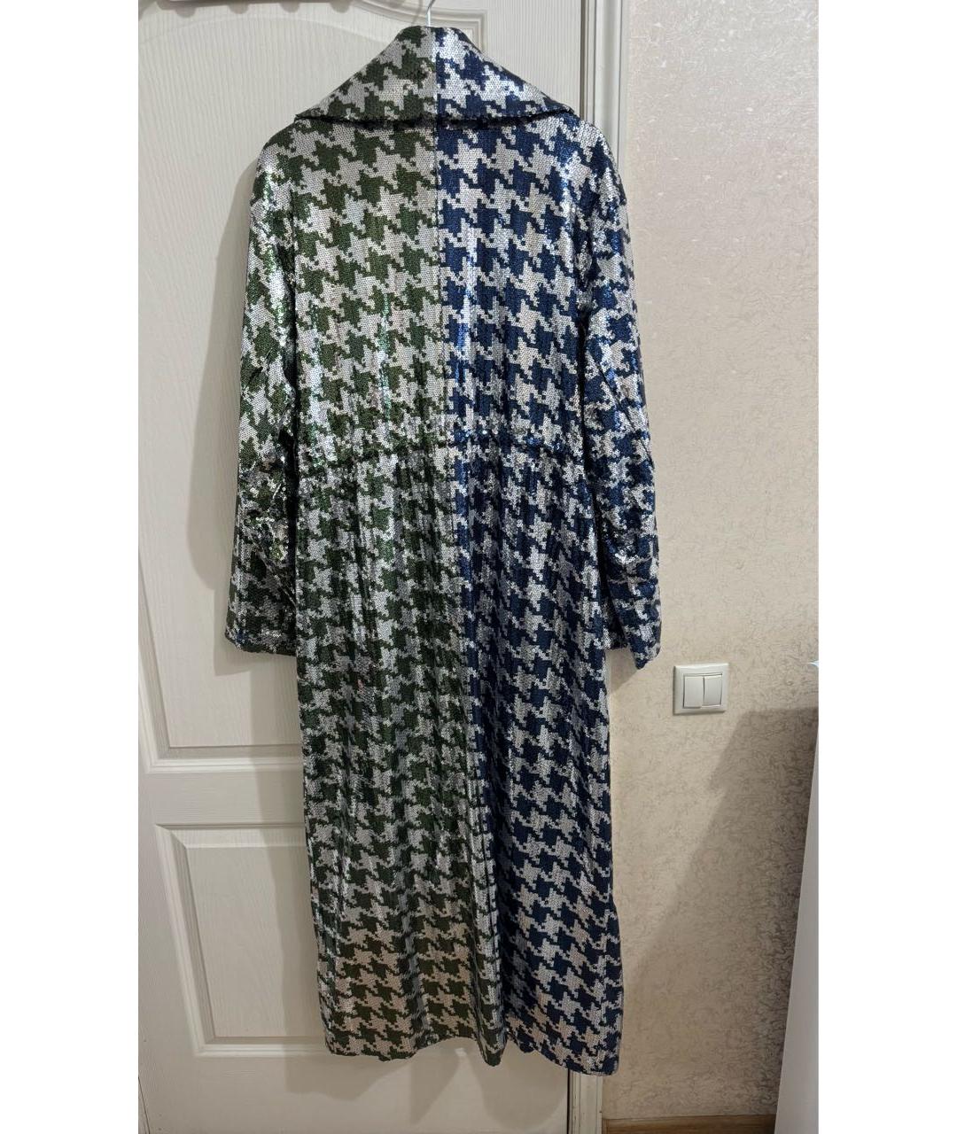 ADIDAS Серебрянный полиэстеровый тренч/плащ, фото 2