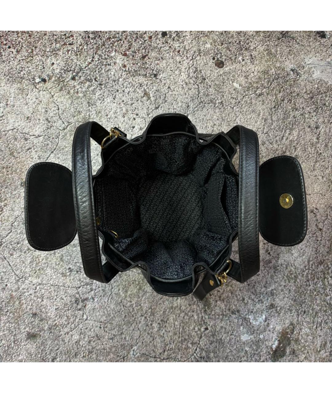 VERSACE Черная замшевая сумка через плечо, фото 4