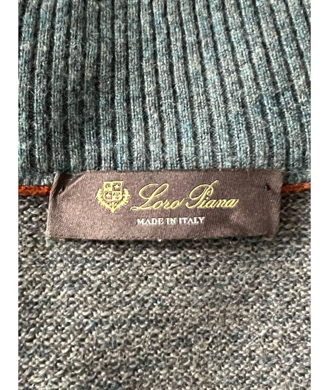 LORO PIANA Серый кашемировый джемпер / свитер, фото 4