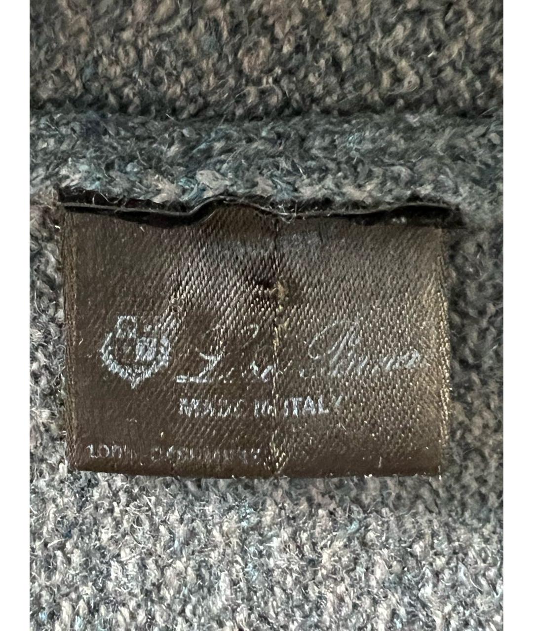 LORO PIANA Серый кашемировый джемпер / свитер, фото 5