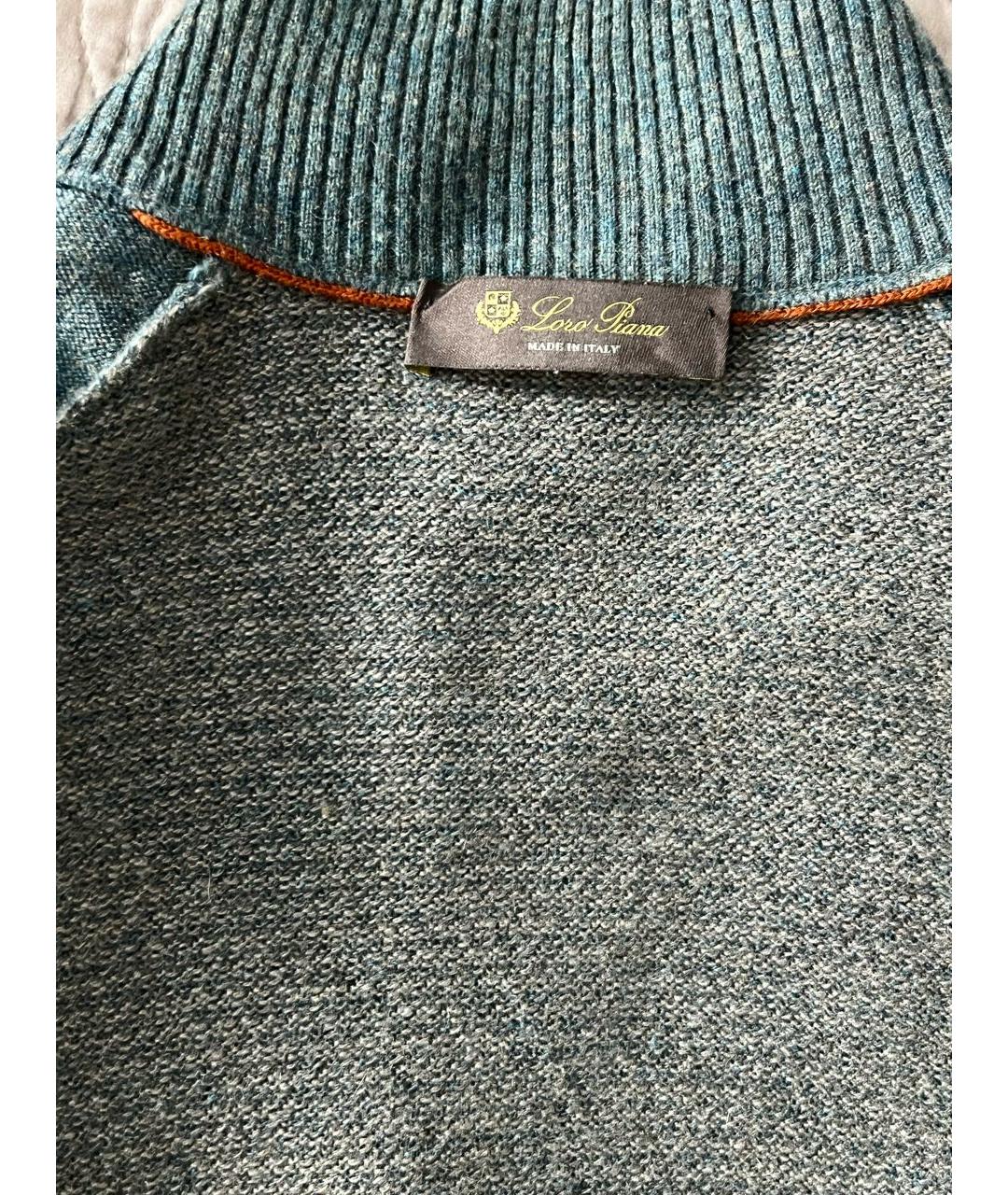 LORO PIANA Серый кашемировый джемпер / свитер, фото 3
