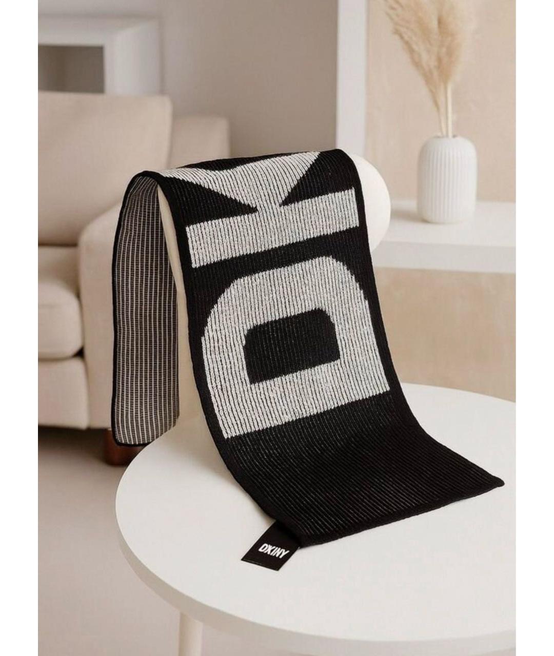 DKNY Черный шарф, фото 5