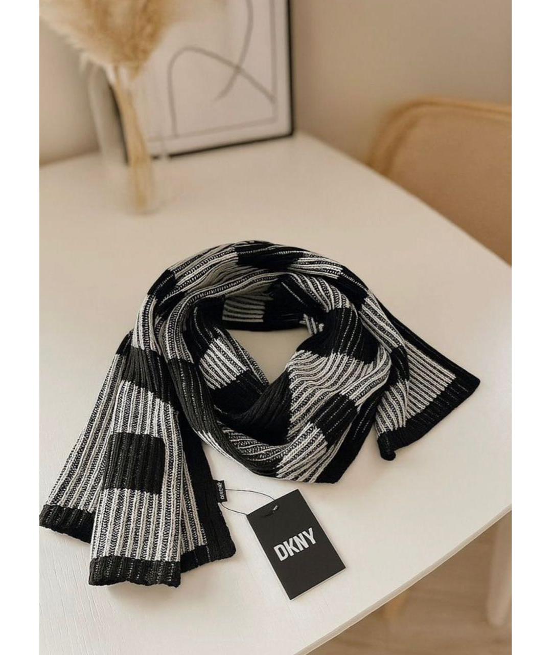 DKNY Черный шарф, фото 2