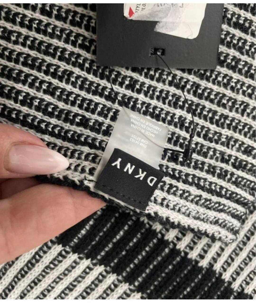 DKNY Черный шарф, фото 3