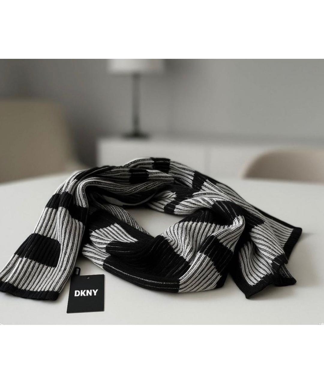 DKNY Черный шарф, фото 6