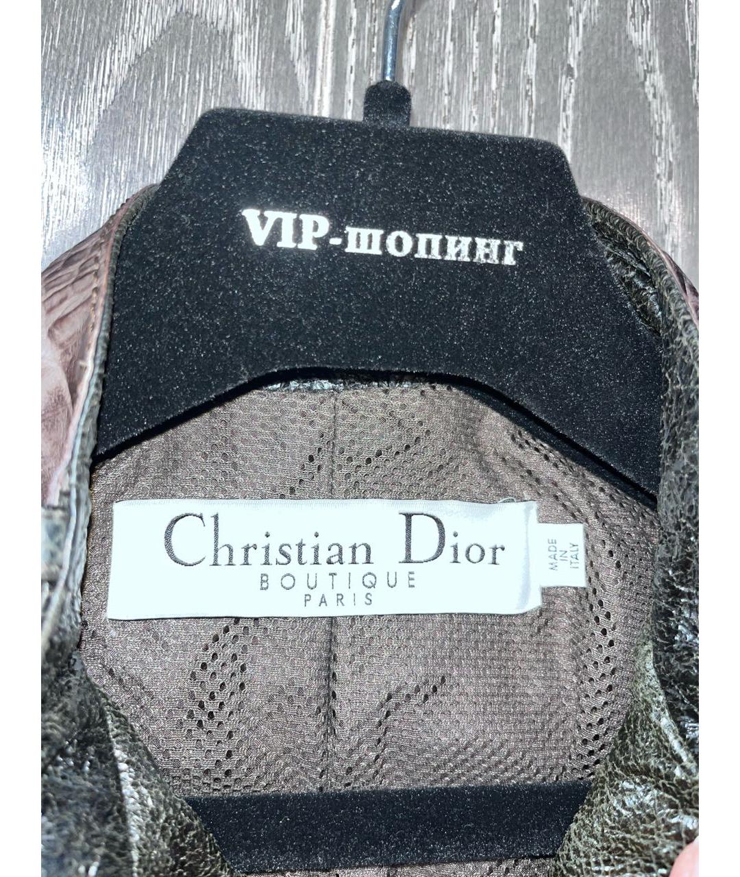 CHRISTIAN DIOR Мульти тренч/плащ из экзотической кожи, фото 3