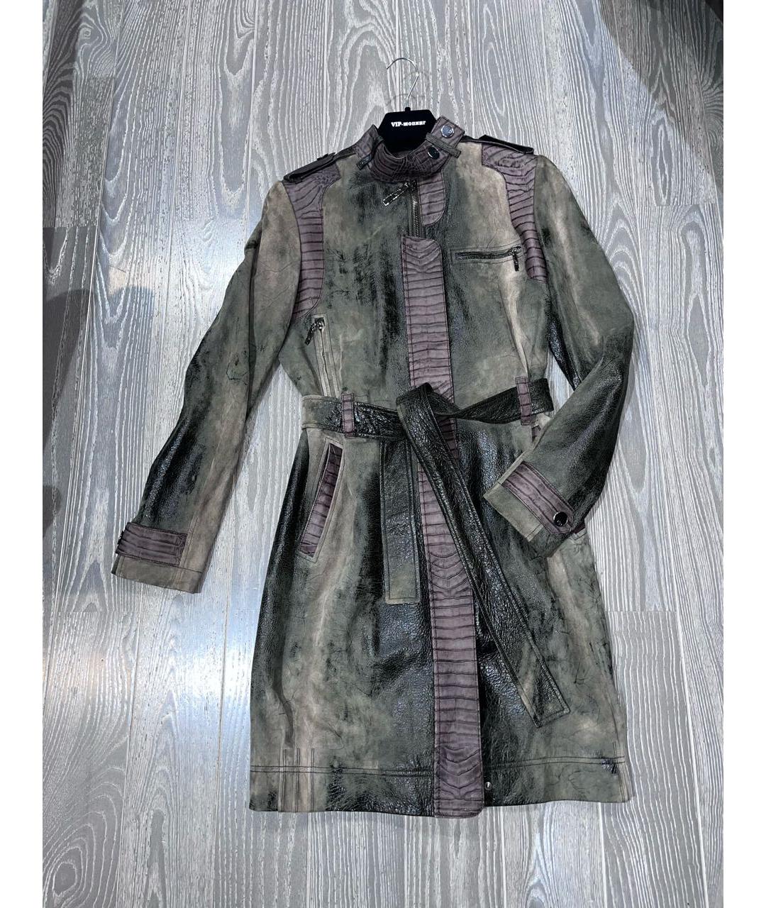 CHRISTIAN DIOR Мульти тренч/плащ из экзотической кожи, фото 9