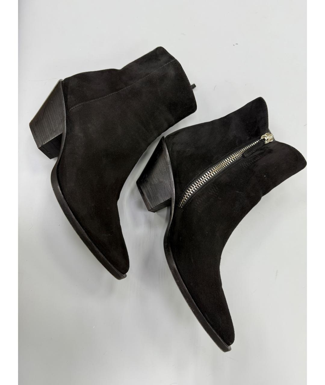 GIUSEPPE ZANOTTI DESIGN Черные замшевые ботильоны, фото 5