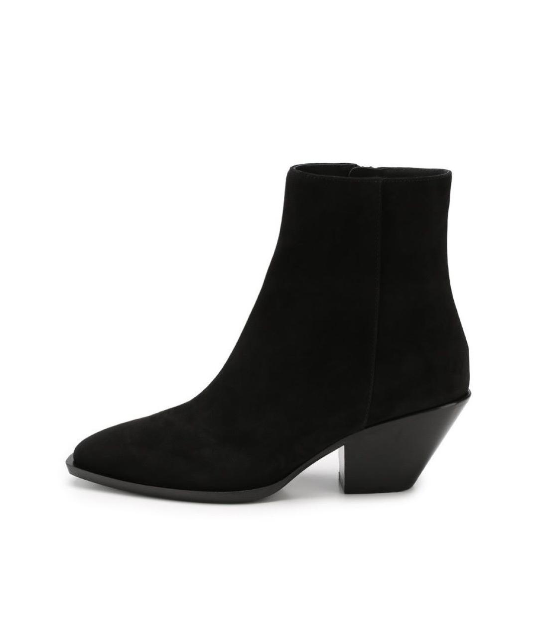 GIUSEPPE ZANOTTI DESIGN Черные замшевые ботильоны, фото 10