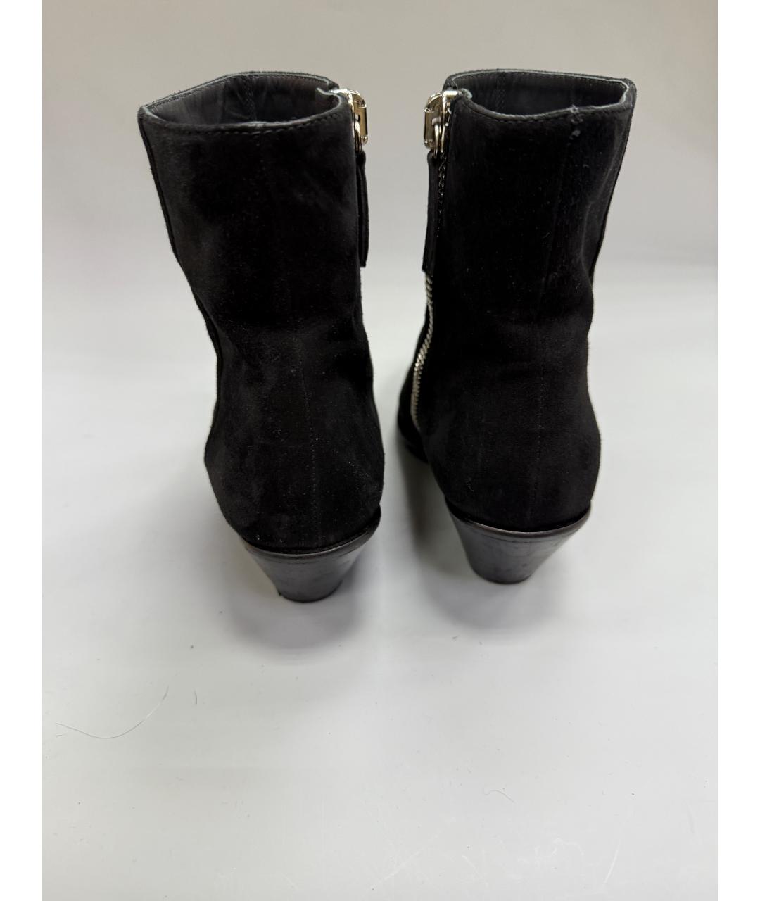 GIUSEPPE ZANOTTI DESIGN Черные замшевые ботильоны, фото 3