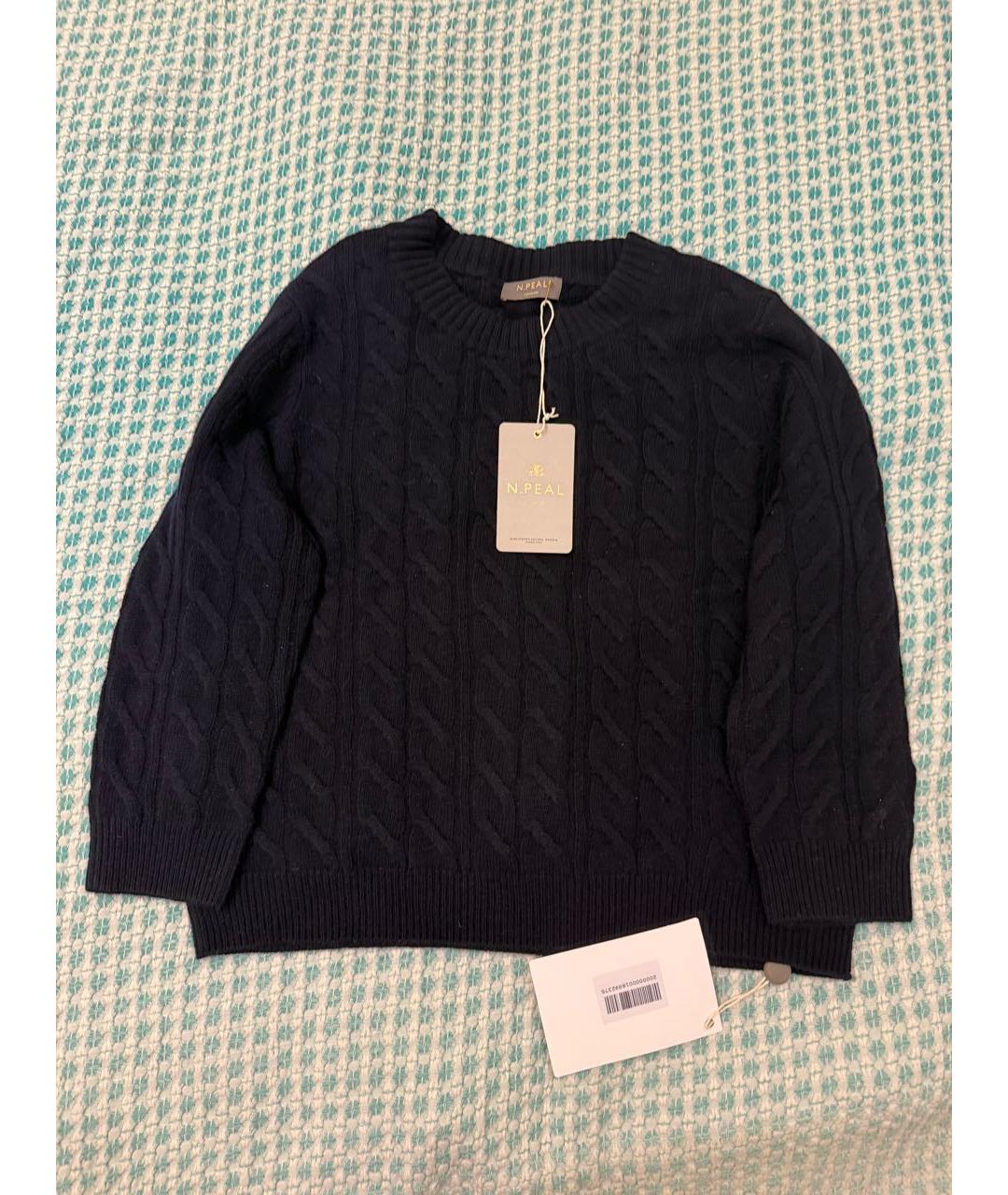 N.PEAL Темно-синий кашемировый джемпер / свитер, фото 2