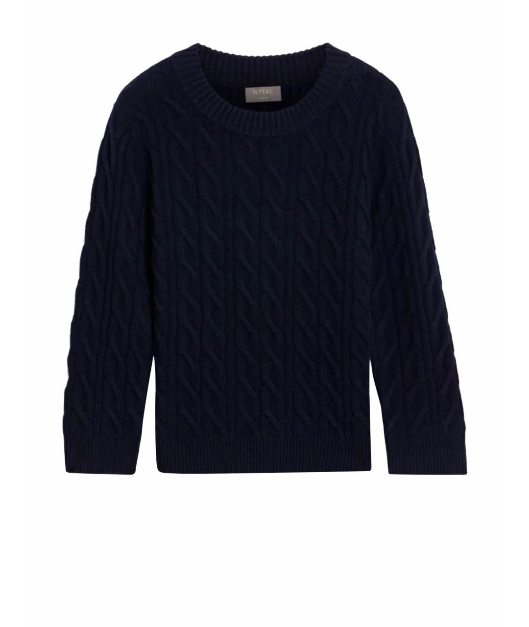N.PEAL Темно-синий кашемировый джемпер / свитер, фото 1