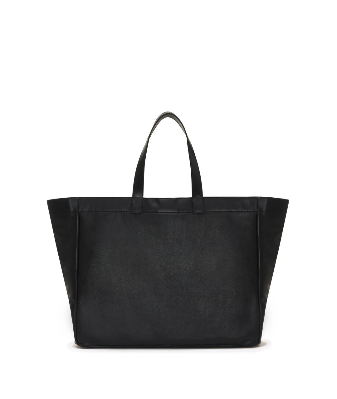 ANINE BING Черная кожаная сумка тоут, фото 5