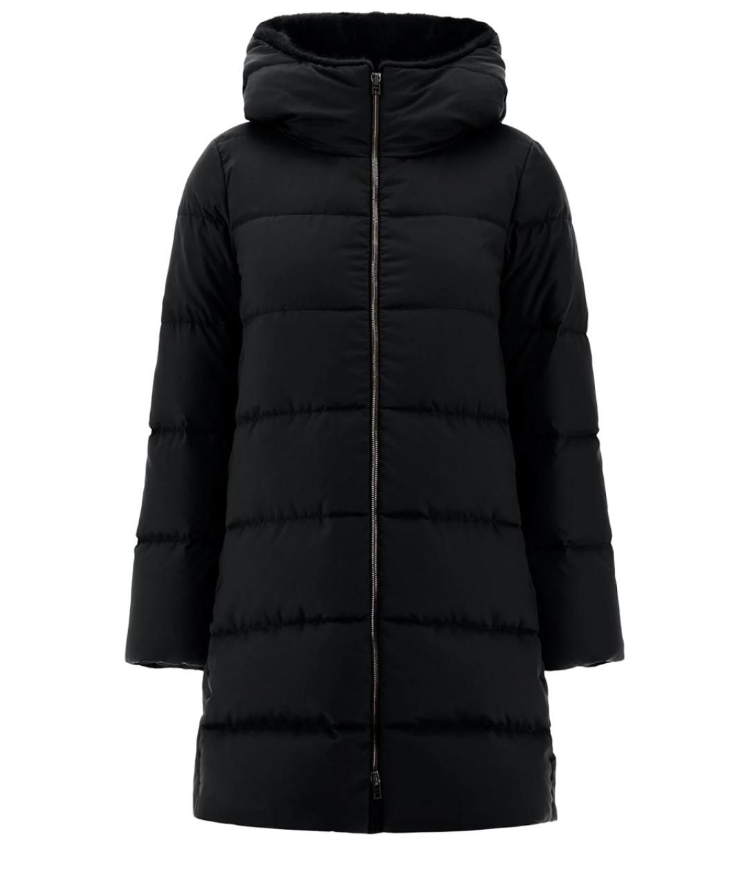 HERNO Черный полиэстеровый пуховик, фото 1