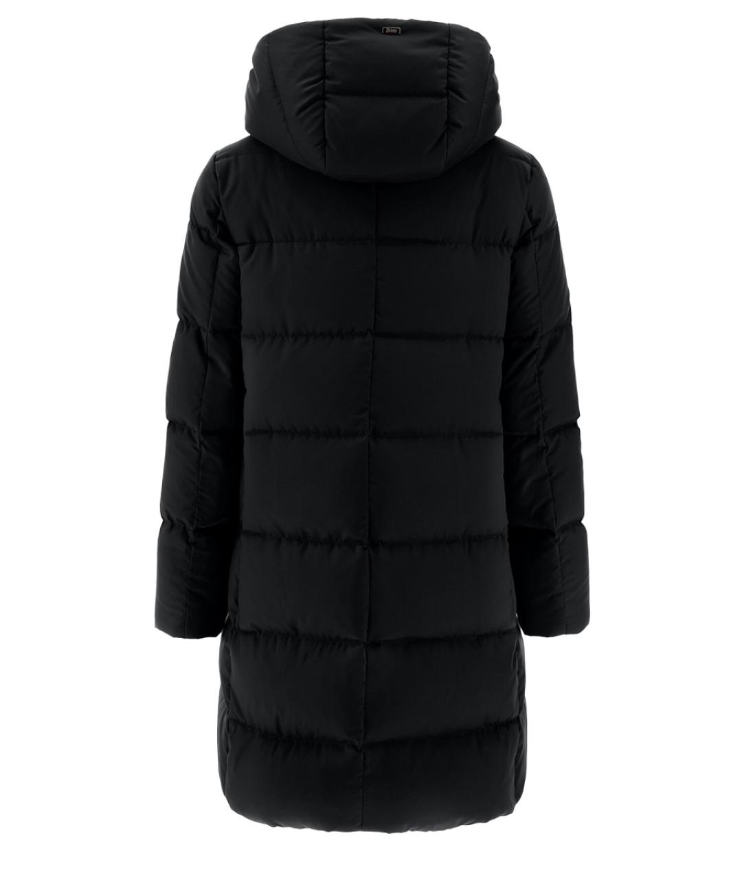 HERNO Черный полиэстеровый пуховик, фото 2