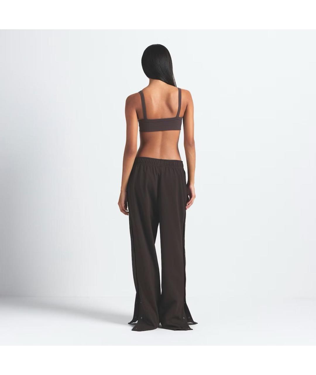 SKIMS Черные хлопко-эластановые спортивные брюки и шорты, фото 5