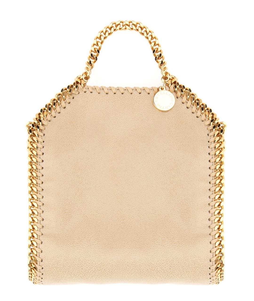 STELLA MCCARTNEY Бежевая сумка тоут из искусственной кожи, фото 4