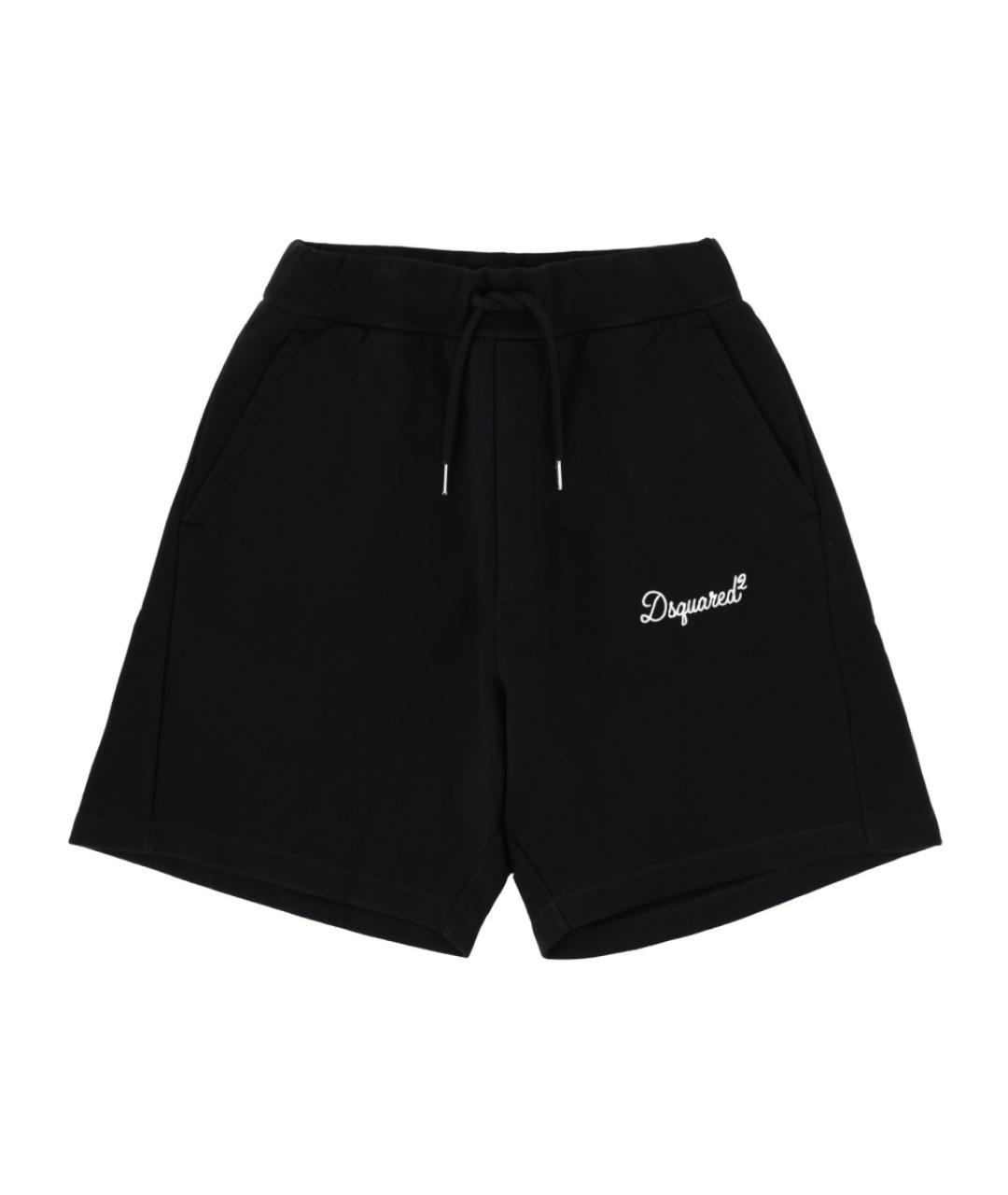 DSQUARED2 Черные хлопковые шорты, фото 1