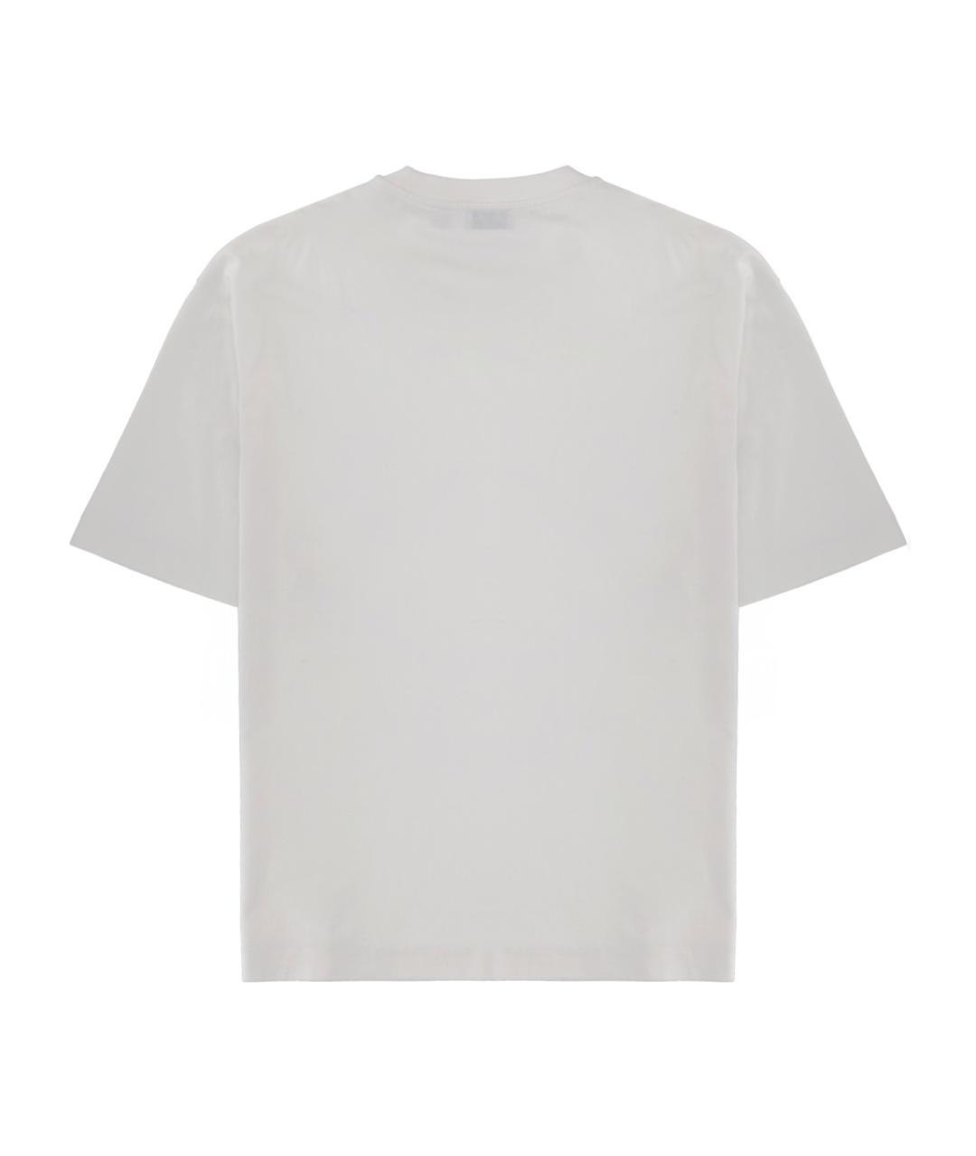 OFF-WHITE Белая хлопковая футболка, фото 2