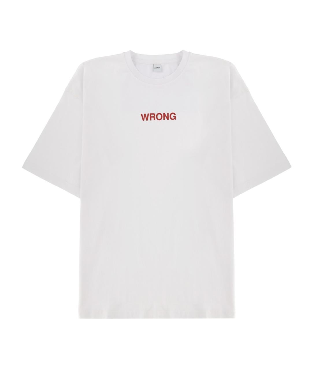ASPESI Белая хлопковая футболка, фото 1