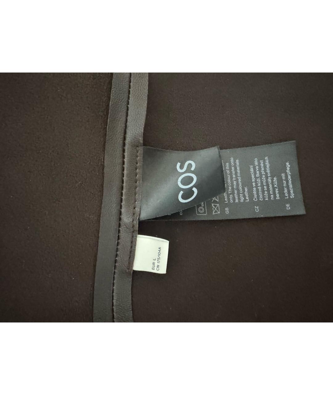 COS Бордовый кожаный тренч/плащ, фото 5