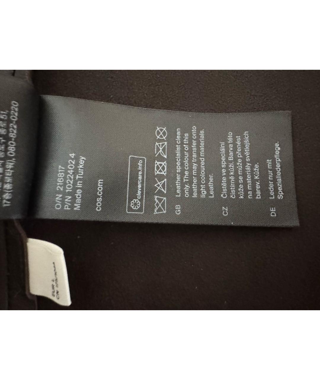 COS Бордовый кожаный тренч/плащ, фото 6