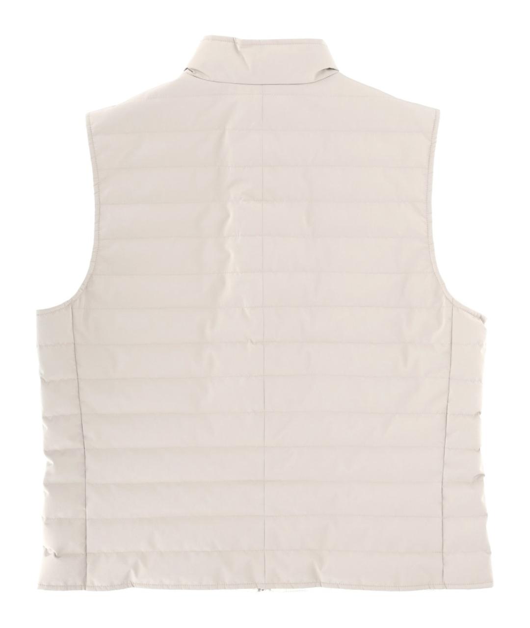 BRUNELLO CUCINELLI Бежевый полиэстеровый жилет, фото 3