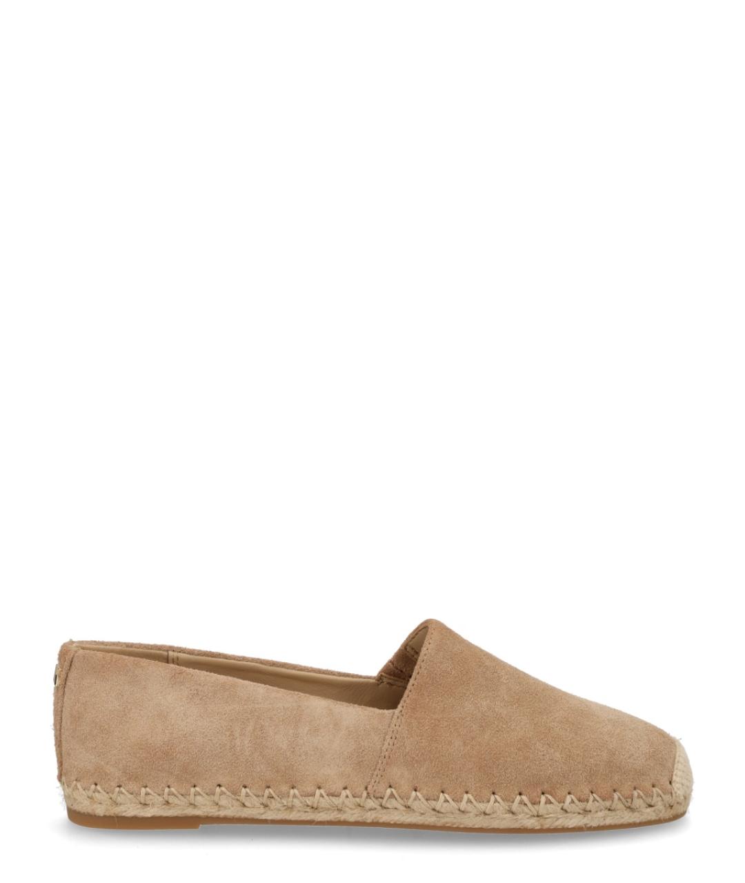 MICHAEL KORS Бежевые кожаные балетки, фото 1