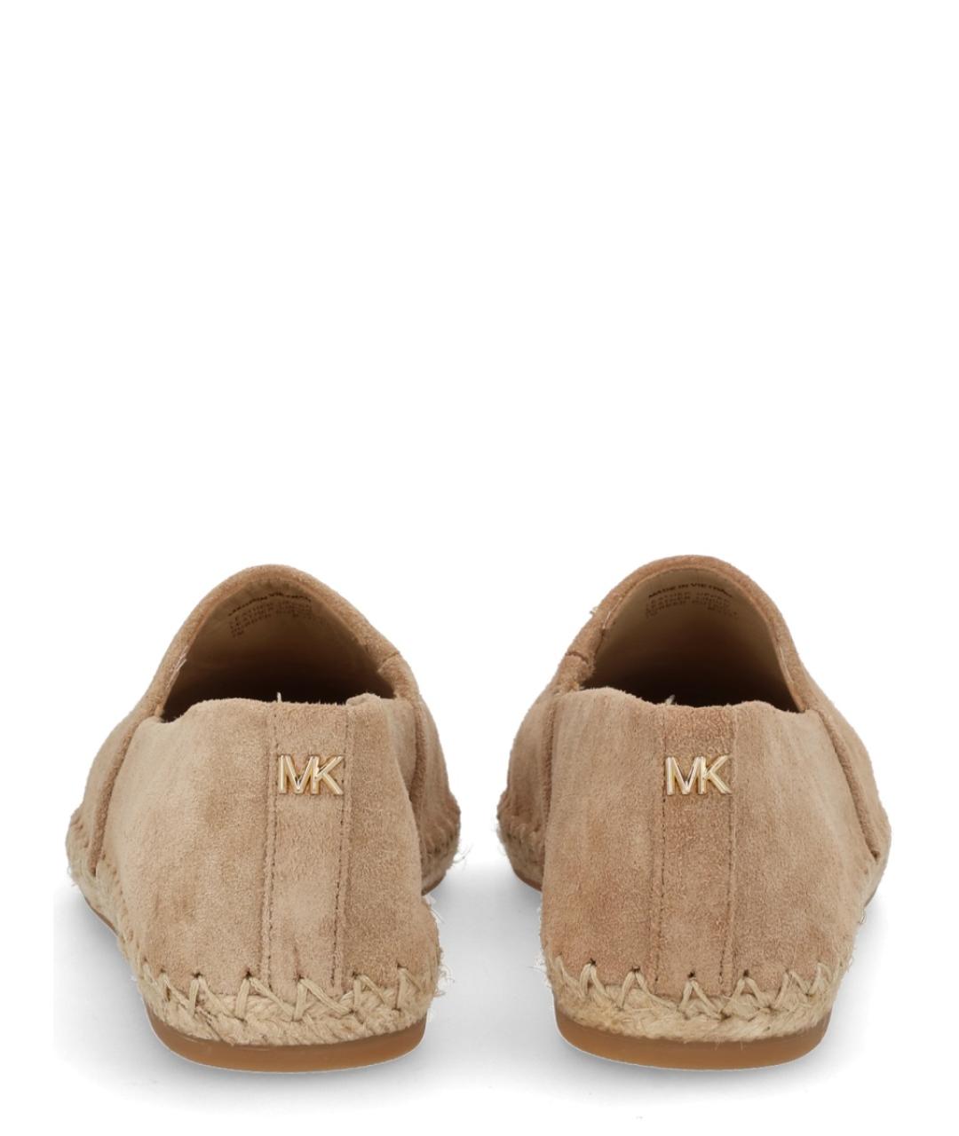 MICHAEL KORS Бежевые кожаные балетки, фото 4