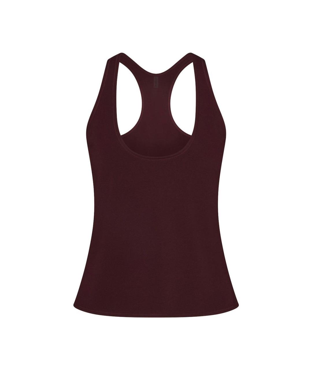 SKIMS Бордовая полиамидовая майка, фото 8