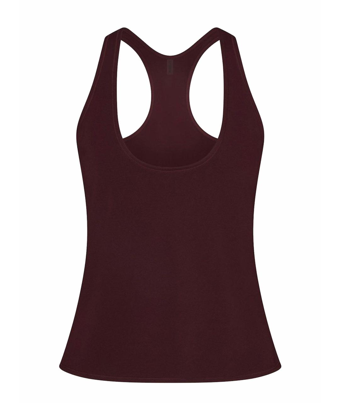 SKIMS Бордовая полиамидовая майка, фото 1