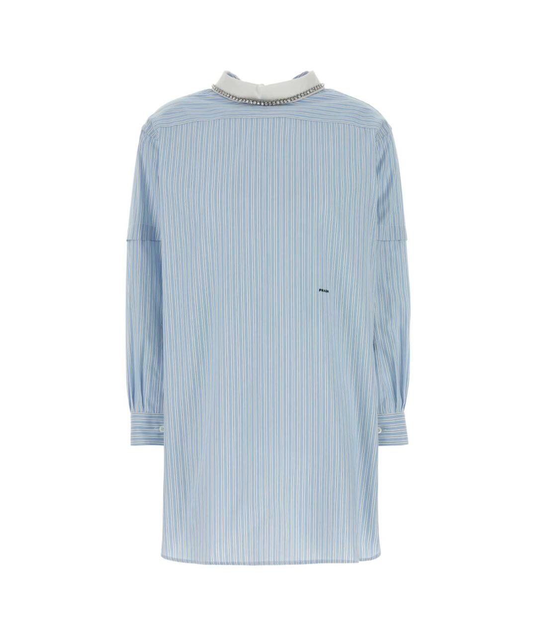 PRADA Голубая хлопковая блузы, фото 1