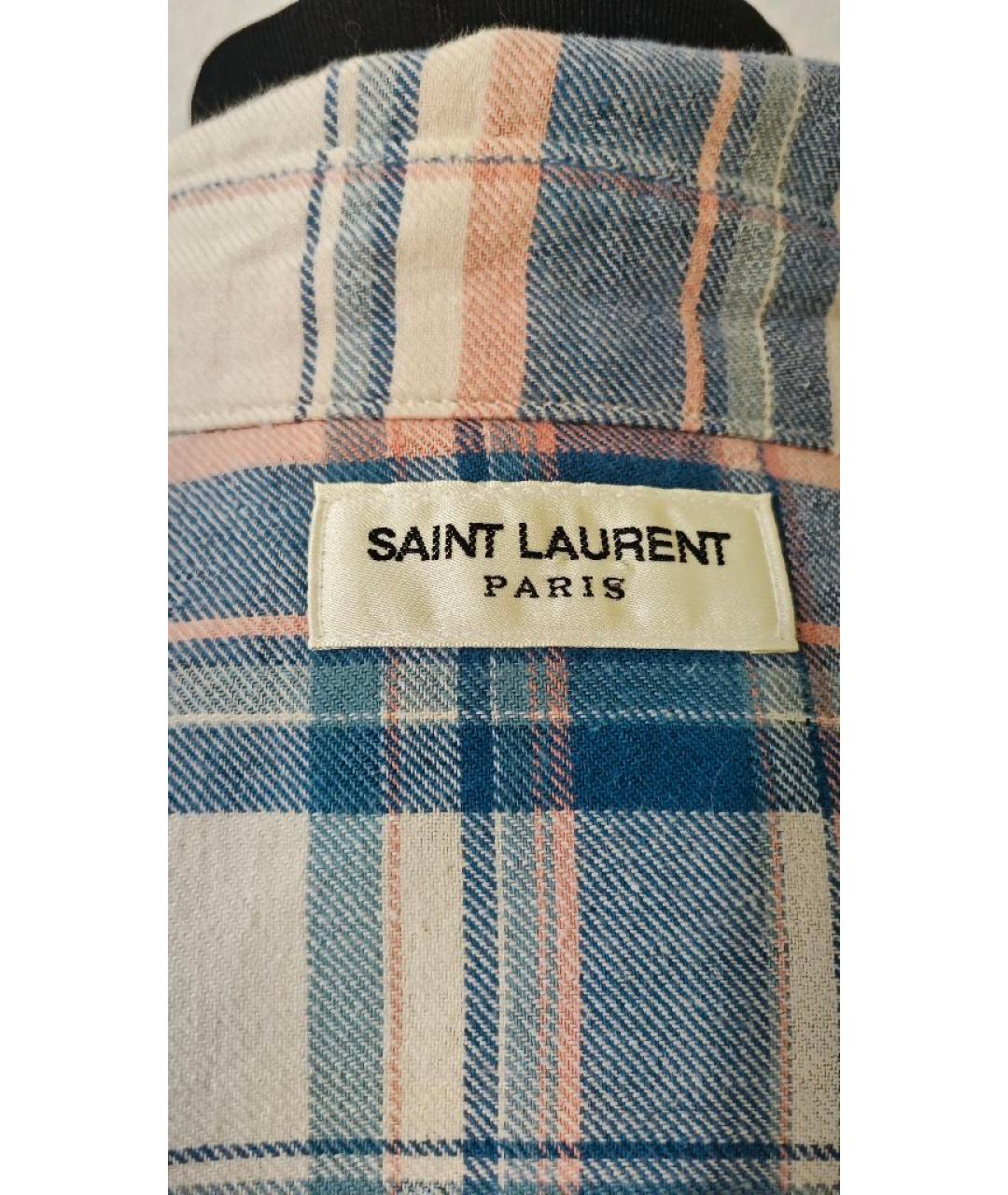 SAINT LAURENT Голубая рубашка, фото 3