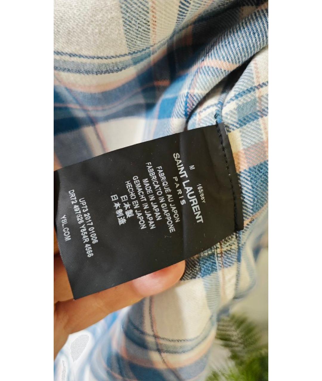 SAINT LAURENT Голубая рубашка, фото 4