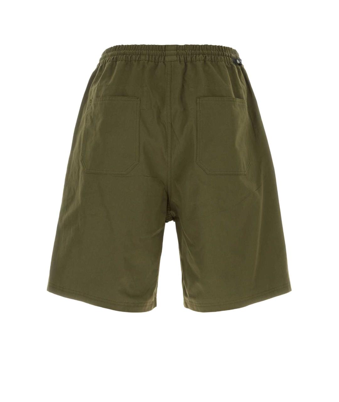 PRADA Зеленые хлопковые повседневные брюки, фото 2