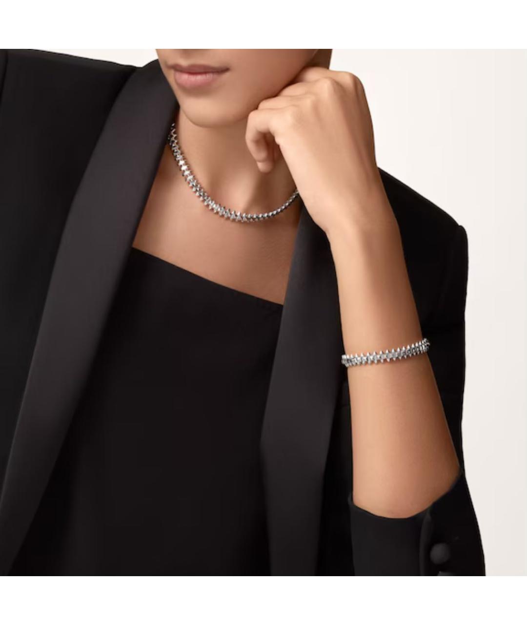 CARTIER Белый браслет из белого золота, фото 7