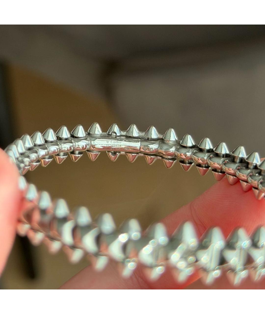 CARTIER Белый браслет из белого золота, фото 4