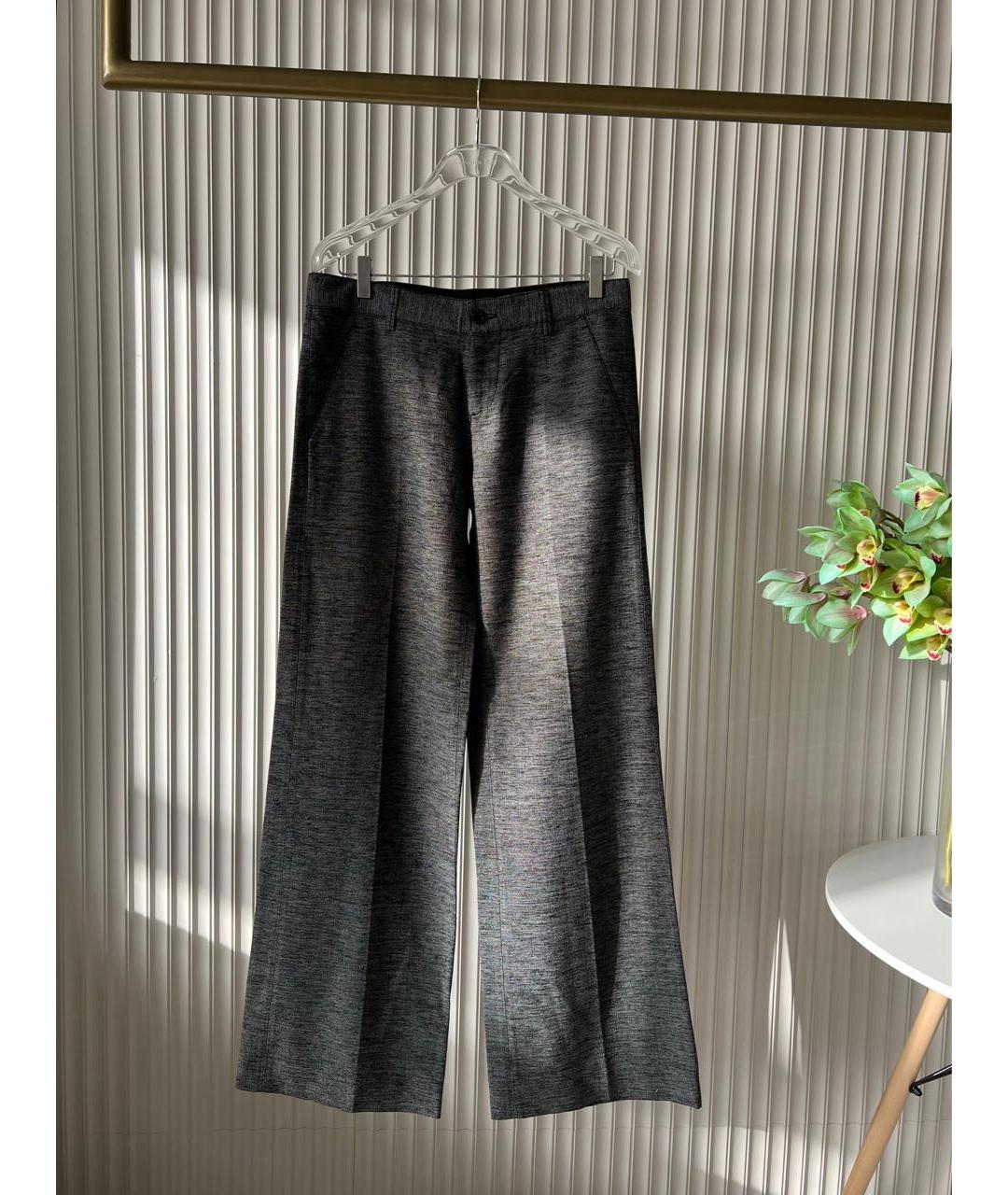 ALBERTA FERRETTI Серые брюки широкие, фото 7