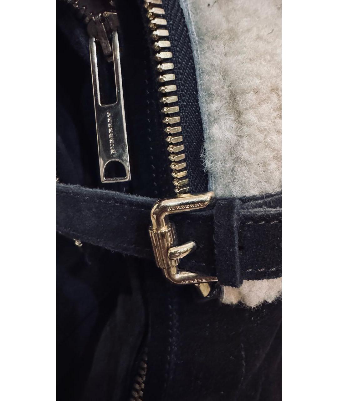 BURBERRY Коричневые замшевые полусапоги, фото 6