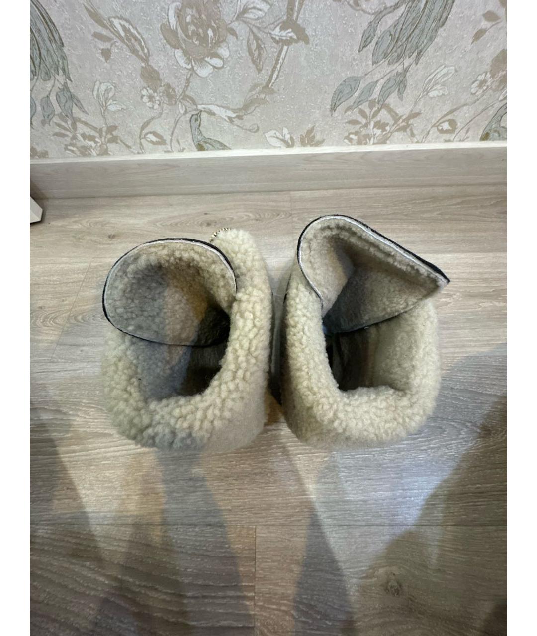 BURBERRY Коричневые замшевые полусапоги, фото 3