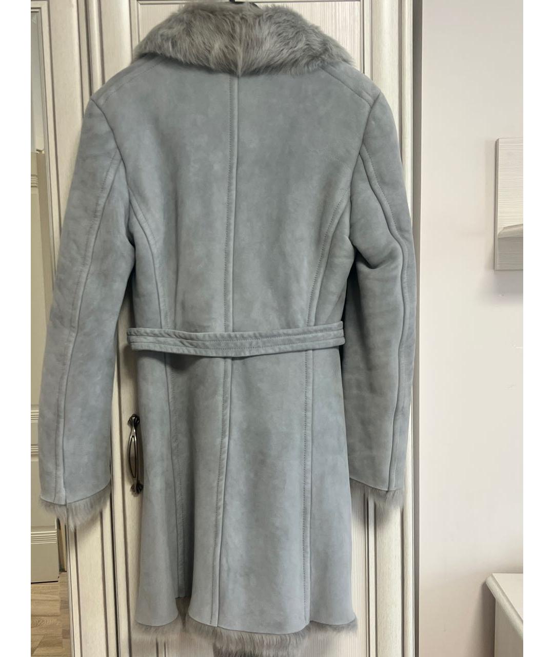 SAINT LAURENT Серая дубленка, фото 4