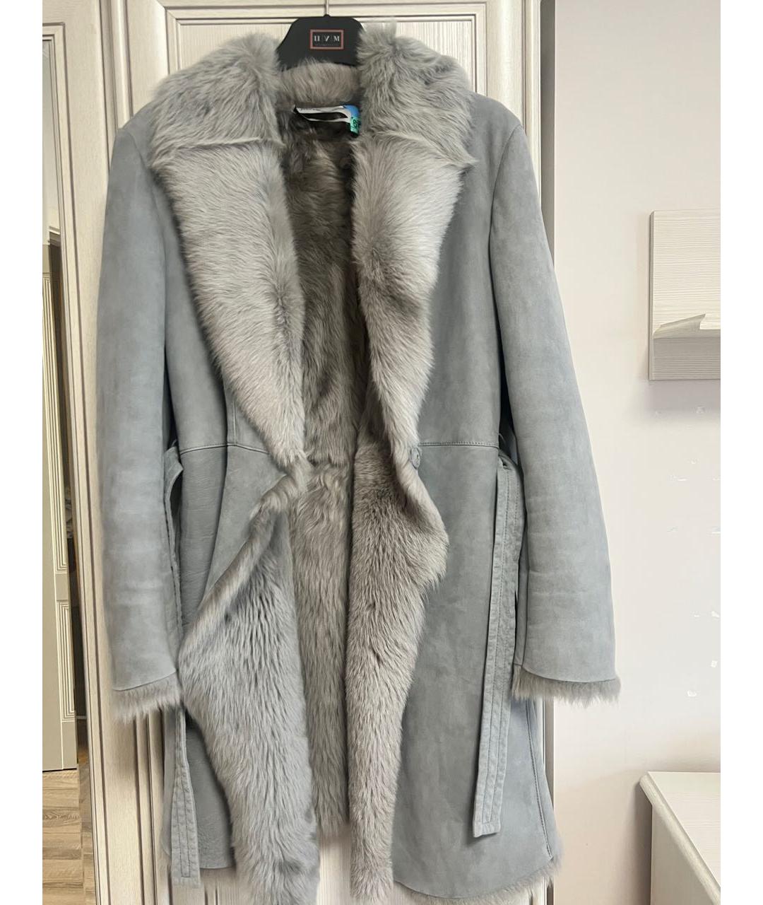 SAINT LAURENT Серая дубленка, фото 2