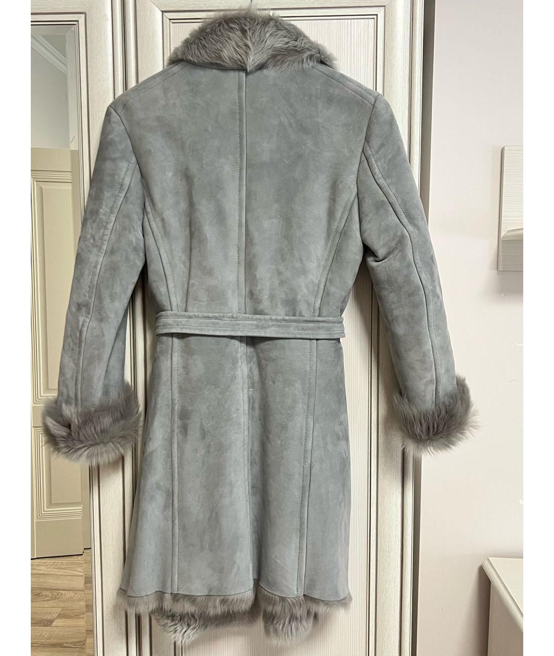 SAINT LAURENT Серая дубленка, фото 2