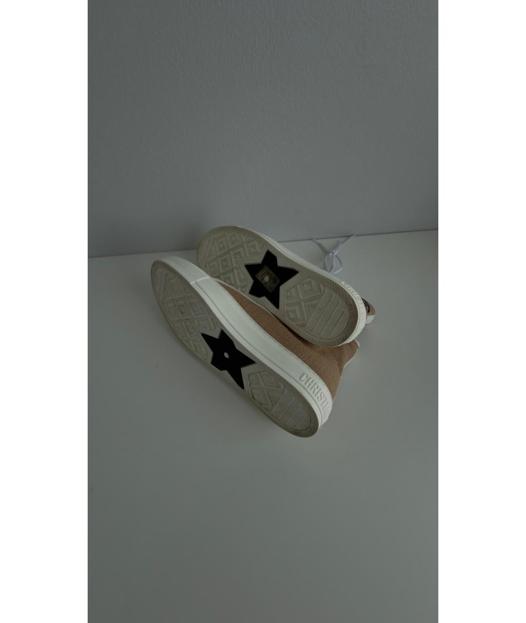 CHRISTIAN DIOR Бежевые кеды, фото 5