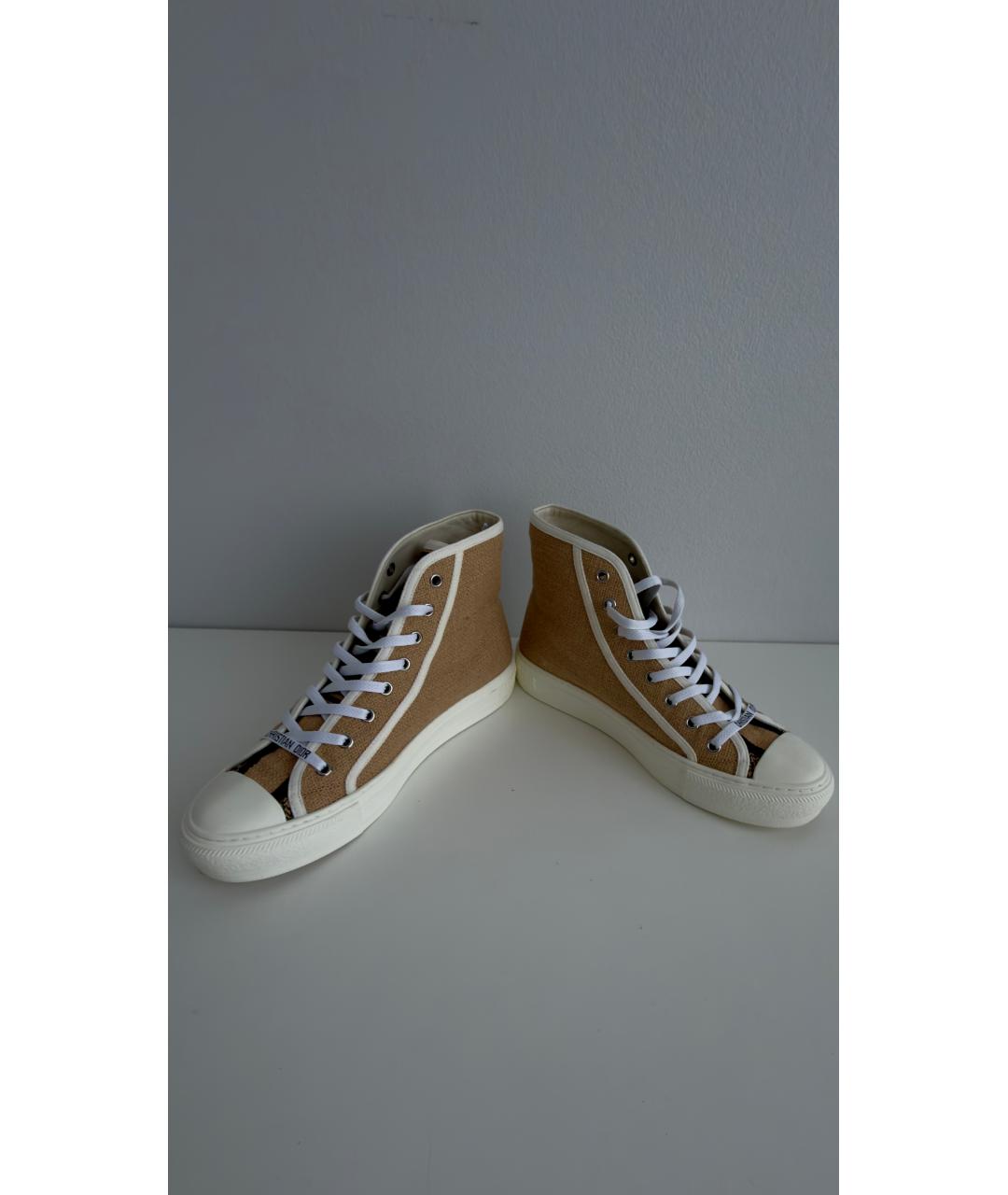 CHRISTIAN DIOR Бежевые кеды, фото 7