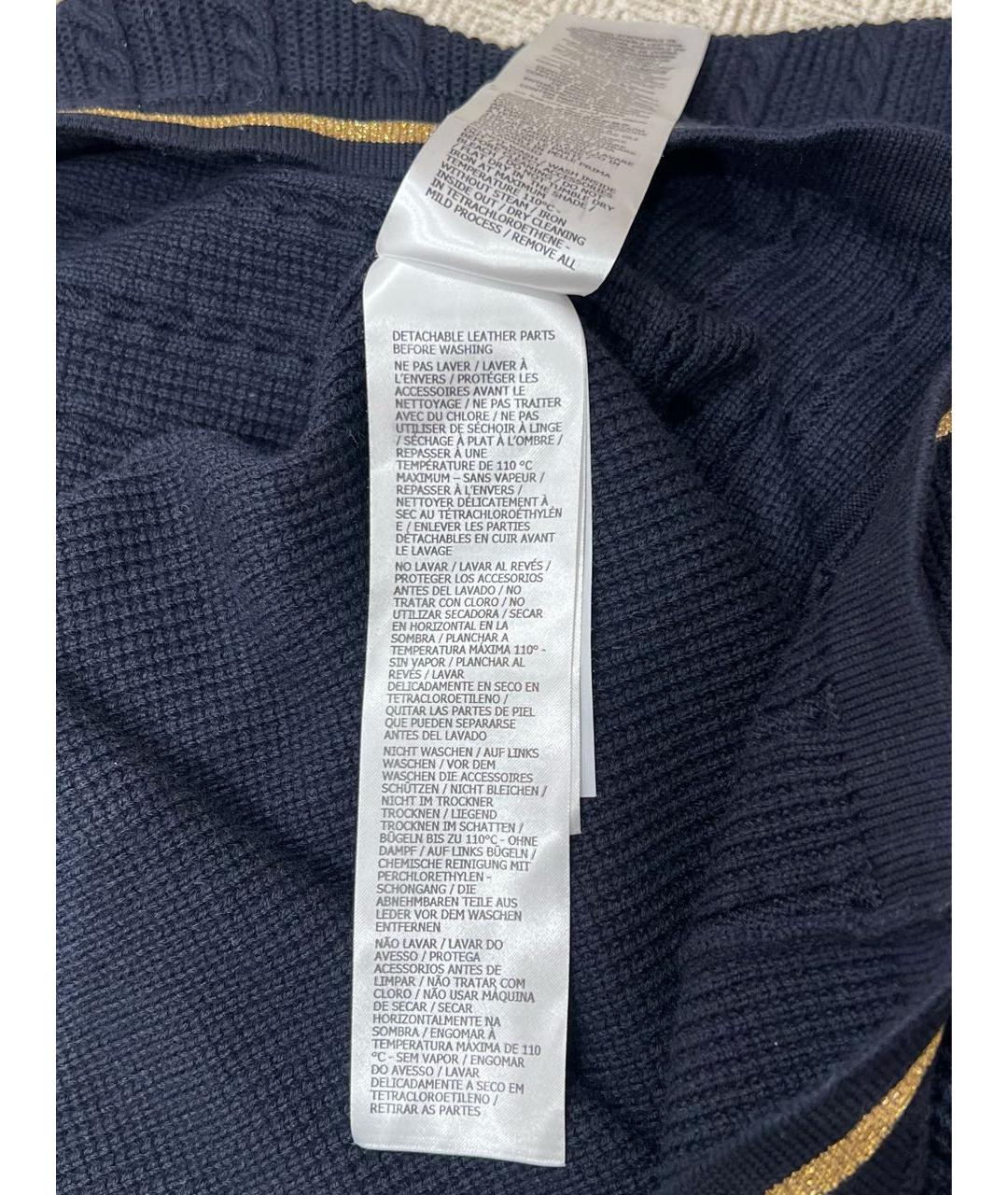GUCCI Темно-синий джемпер / свитер, фото 7