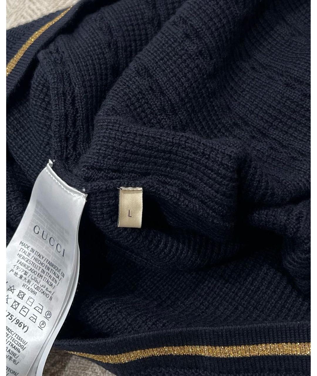 GUCCI Темно-синий джемпер / свитер, фото 5