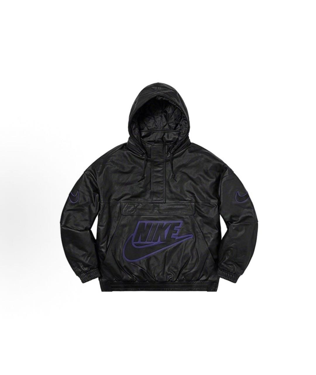 SUPREME Черная кожаная куртка, фото 4